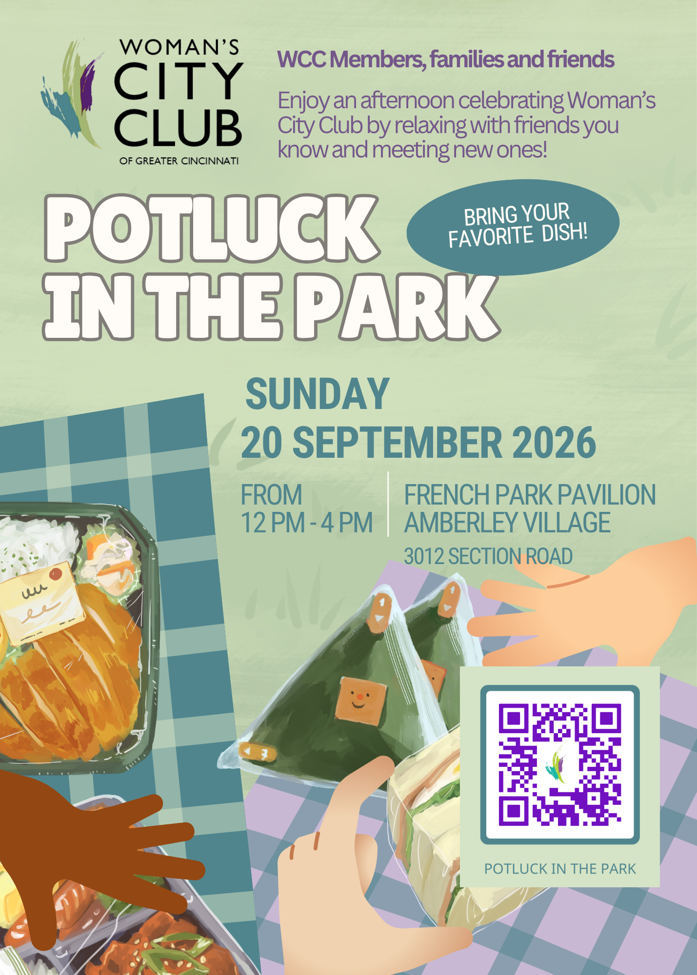 WCC POTLUCK IN THE PARK (Flyer)
